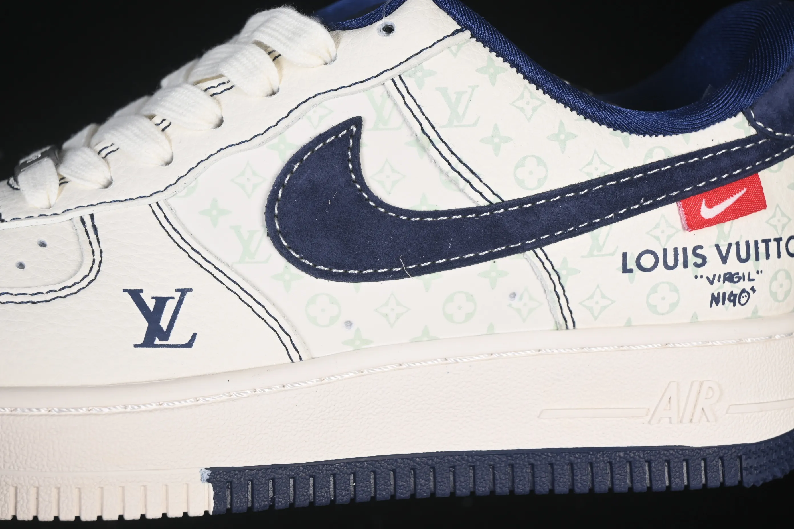 All Categories Nk Air Force 1 Air Force Series Nk Air Force 1 Low Air Force Low Nike Air Force 1'07 Low LV Co-branded Printed Beige Swoosh Air Force 1 Low-top Casual Shoes MZ9588-817